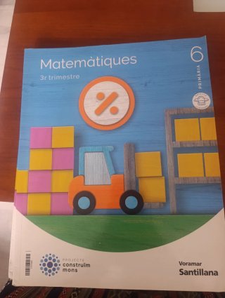 Llibre matematiques 6 primaria 3 trimestre.