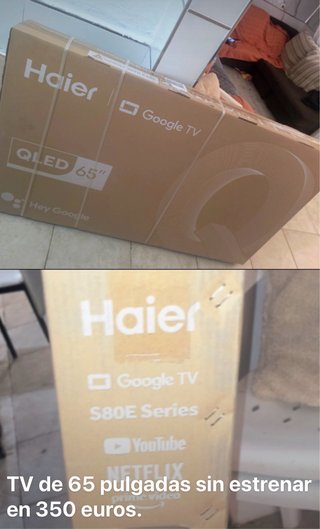 TV Haier 65 QLED Google TV S80E