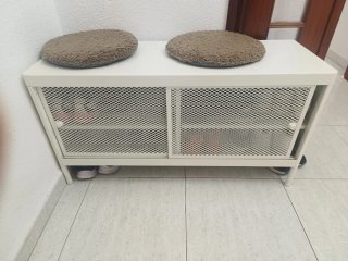 Zapatera Metálica Blanca
