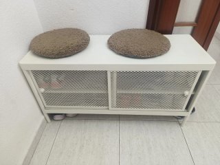 Zapatera Metálica Blanca