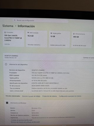 PC Gaming RTX 3060 12GB i5 11400F 16GB RAM