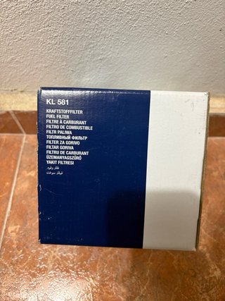 Filtro de combustible Mahle KL 581.