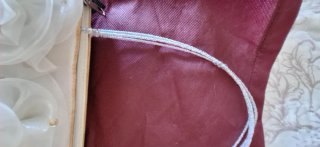 Bolso de fiesta/boda blanco y dorado