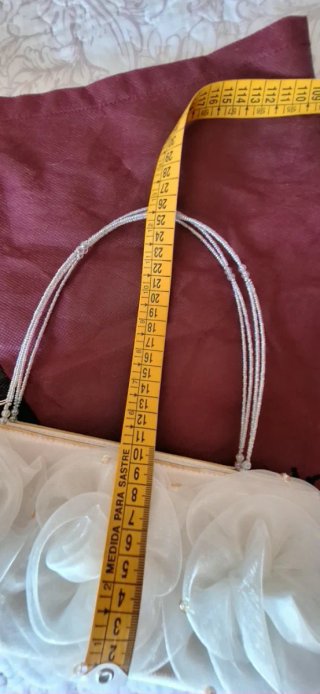 Bolso de fiesta/boda blanco y dorado