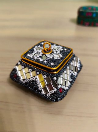 5 Cajitas Joyero Artesanía Hindú