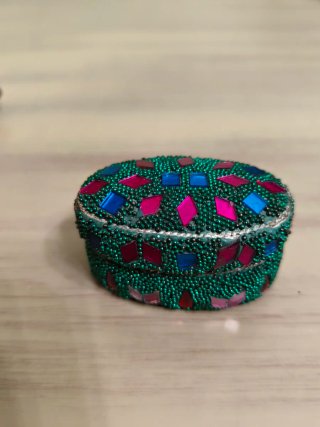 5 Cajitas Joyero Artesanía Hindú