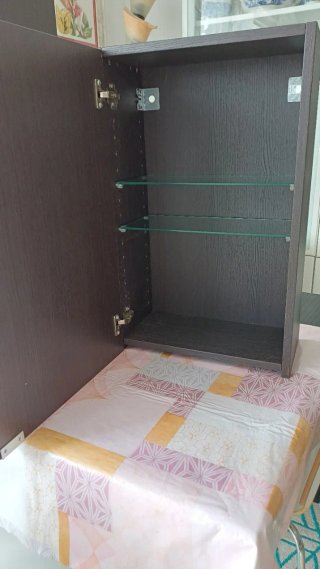 Armario baño color wengue