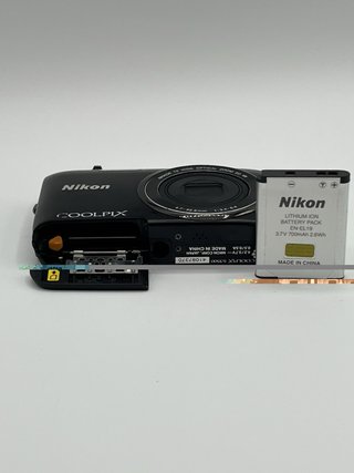 Nikon Coolpix S3500 Compact Digital Camera, Black