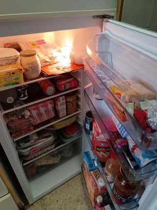 Nevera blanca frigorífico posibilidad de transport