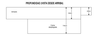 Mueble con cama abatible