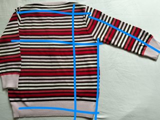 3 jerséis: rayas, blanco y marrón