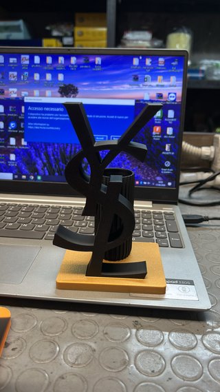 Profumatore Ambiente YSL Nero con base oro