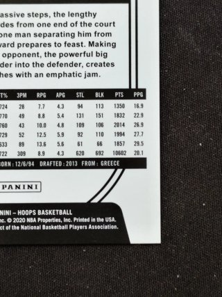 Giannis Antetokounmpo NBA Hoops 52/99