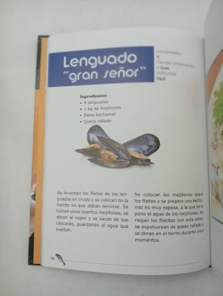 Libro cocina Pescado azul , blanco y mariscos