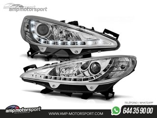 FAROS DELANTEROS LUZ DIURNA LED PARA PEUGEOT 207
