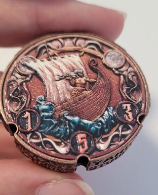 Dado FLIPDIE D6 Moneda Metálico