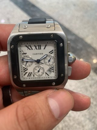 Cartier Santos Automático Acero Cronógrafo
