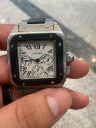 Cartier Santos Automático Acero Cronógrafo