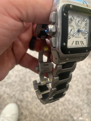 Cartier Santos Automático Acero Cronógrafo