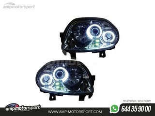 FAROS DELANTEROS OJOS DE ANGEL CCFL PARA RENAULT CLIO