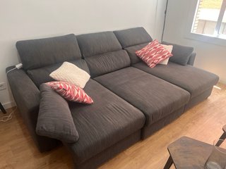 Sofá cama extensible gris