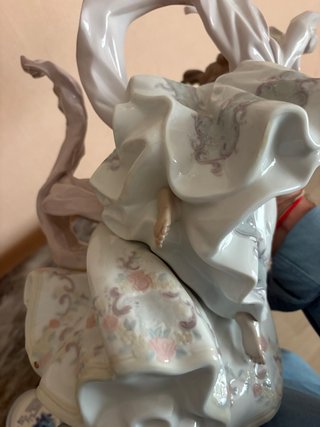 Figura Lladró Porcelana Dos Mujeres