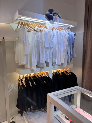 Perchero de madera para tienda 6 unidades