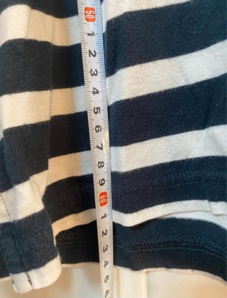 Polo EA7 rayas azul marino y blanco Talla M