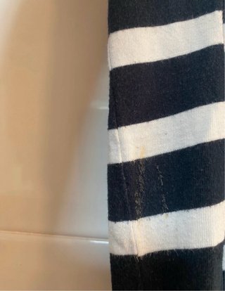 Polo EA7 rayas azul marino y blanco Talla M