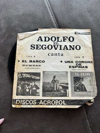 Vinilo Adolfo el Segoviano - El Barco / Una Corona