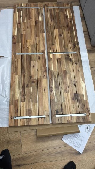Mesa Comedor Ikea Skogsta Madera y Metal