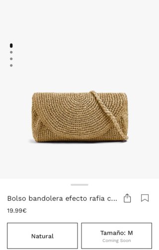 Bolso de rafia Parfois