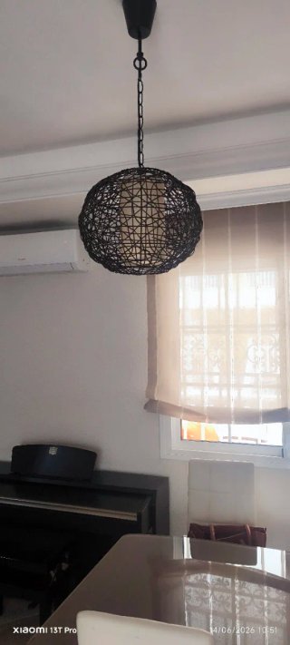 2 Lampade a soffitto a sospensione intrecciate