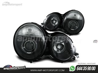 FAROS DELANTEROS OJOS DE ANGEL PARA MERCEDES CLASE E W210