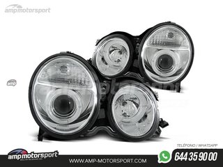 FAROS DELANTEROS OJOS DE ANGEL PARA MERCEDES CLASE E W210