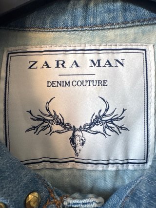 Gilet Zara Man Jeans Uomo Borchie Argento M