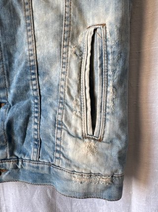 Gilet Zara Man Jeans Uomo Borchie Argento M