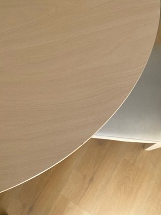 Mesa redonda madera y metal