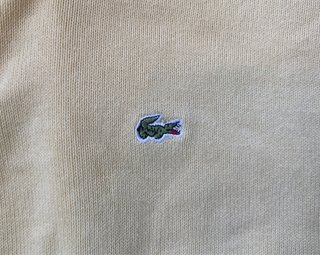 Chaqueta punto Lacoste cremallera amarilla Talla S