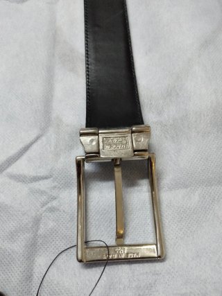 Cintura Calvin Klein Pelle Uomo Nera Argento