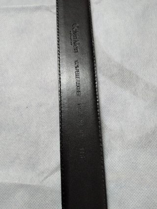 Cintura Calvin Klein Pelle Uomo Nera Argento
