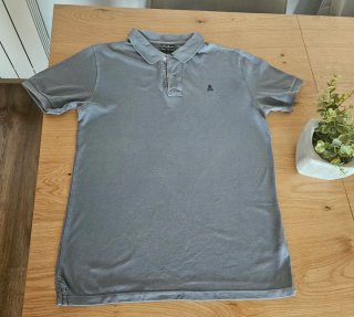 Polo Scalpers Gris Logo Calavera -Talla S.