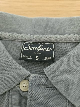 Polo Scalpers Gris Logo Calavera -Talla S.