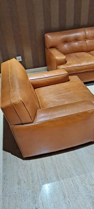 Sofá y sillones de piel 3+2