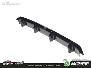 DIFUSOR TRASERO MERCEDES A W176 2013-2015 NEGRO BRILLO