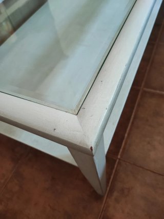 Mesa de centro madera y cristal