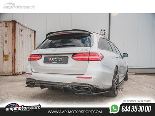 DIFUSOR TRASERO MERCEDES E W213 E63 AMG 2017-- NEGRO BRILLO