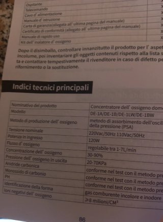 Oggigenatore domiciliare