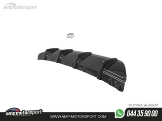 DIFUSOR TRASERO MERCEDES SLK R172 2011-2015 NEGRO BRILLO