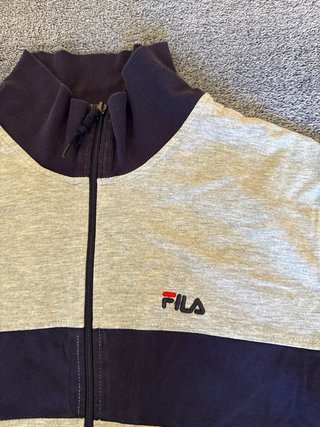 Felpa Fila Grigia e Blu